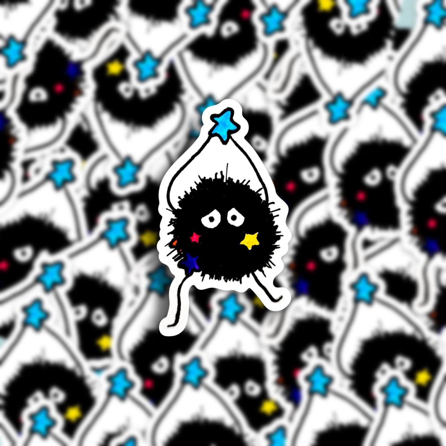 "Sootball" waterproof sticker