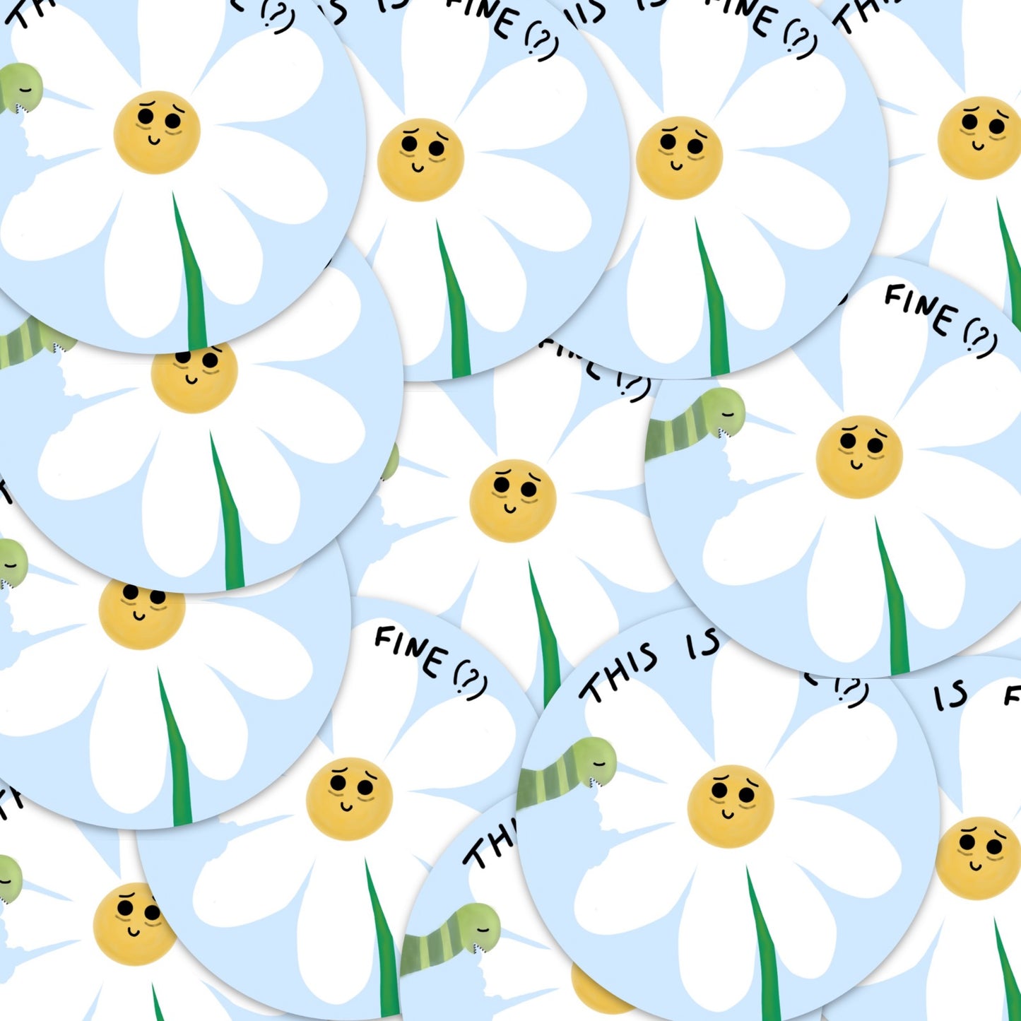 "This is fine (?)" waterproof sticker