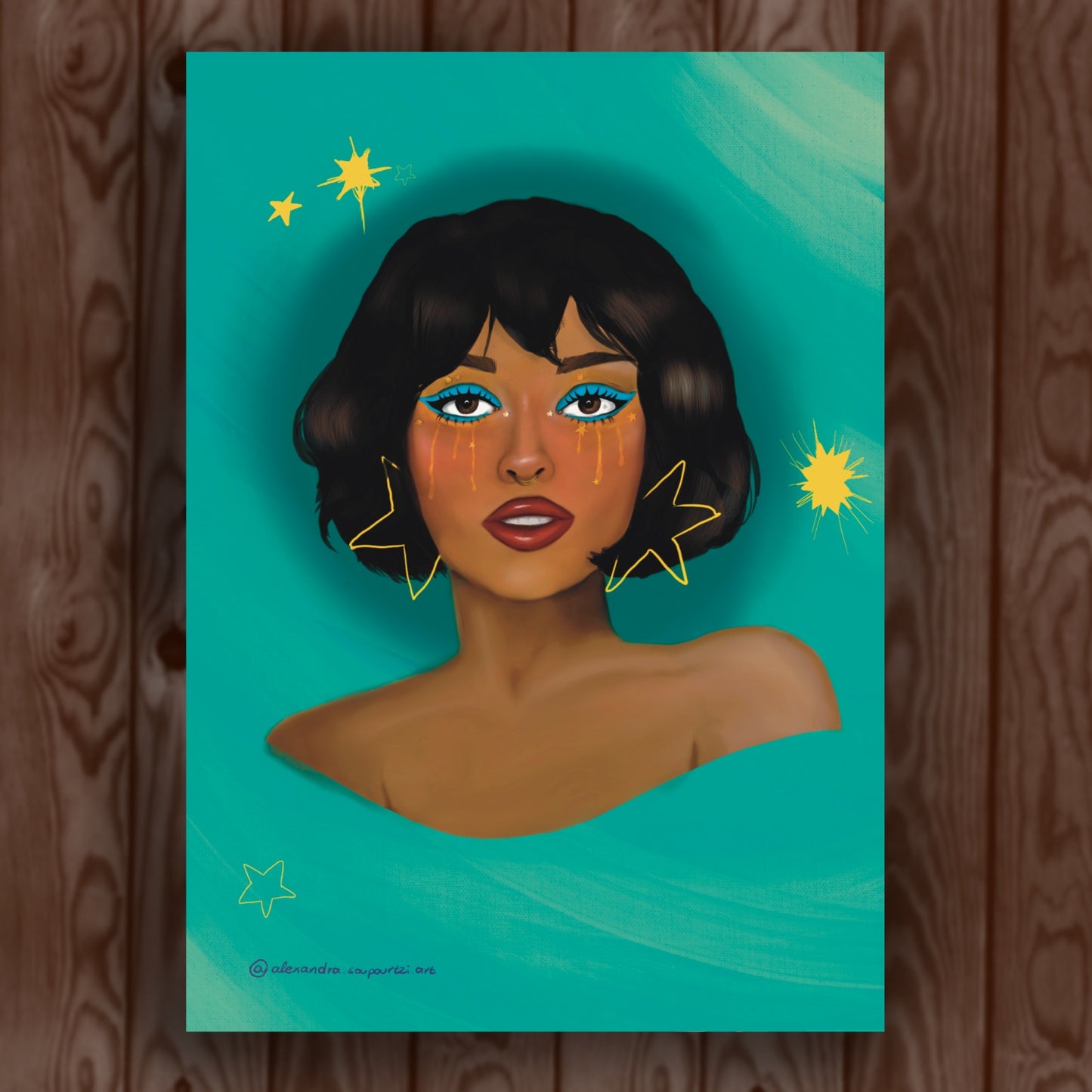 "Starry eyed" art print