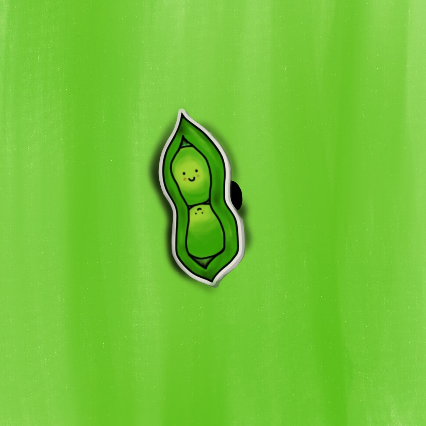 "Like two peas in a pod" acrylic pin