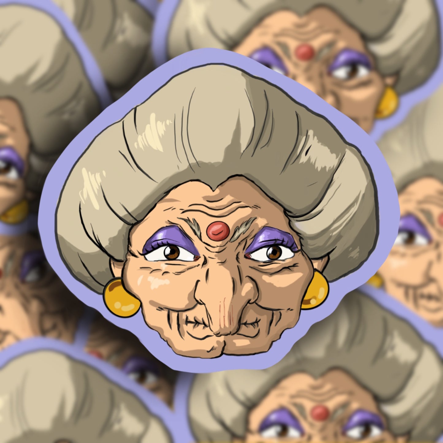 "Yubaba" waterproof sticker