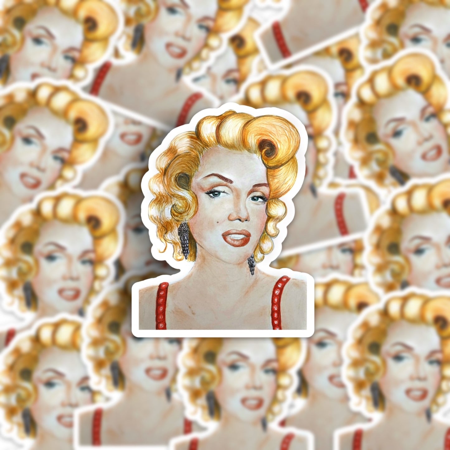 "Marilyn" waterproof sticker