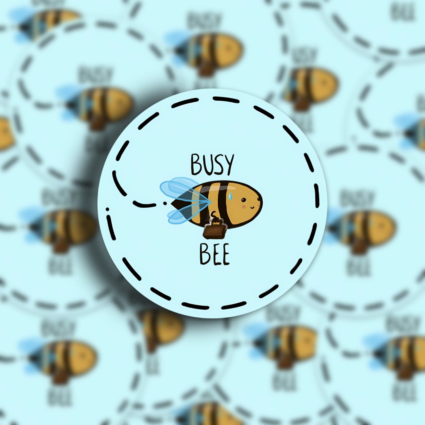 "Busy Bee" waterproof sticker