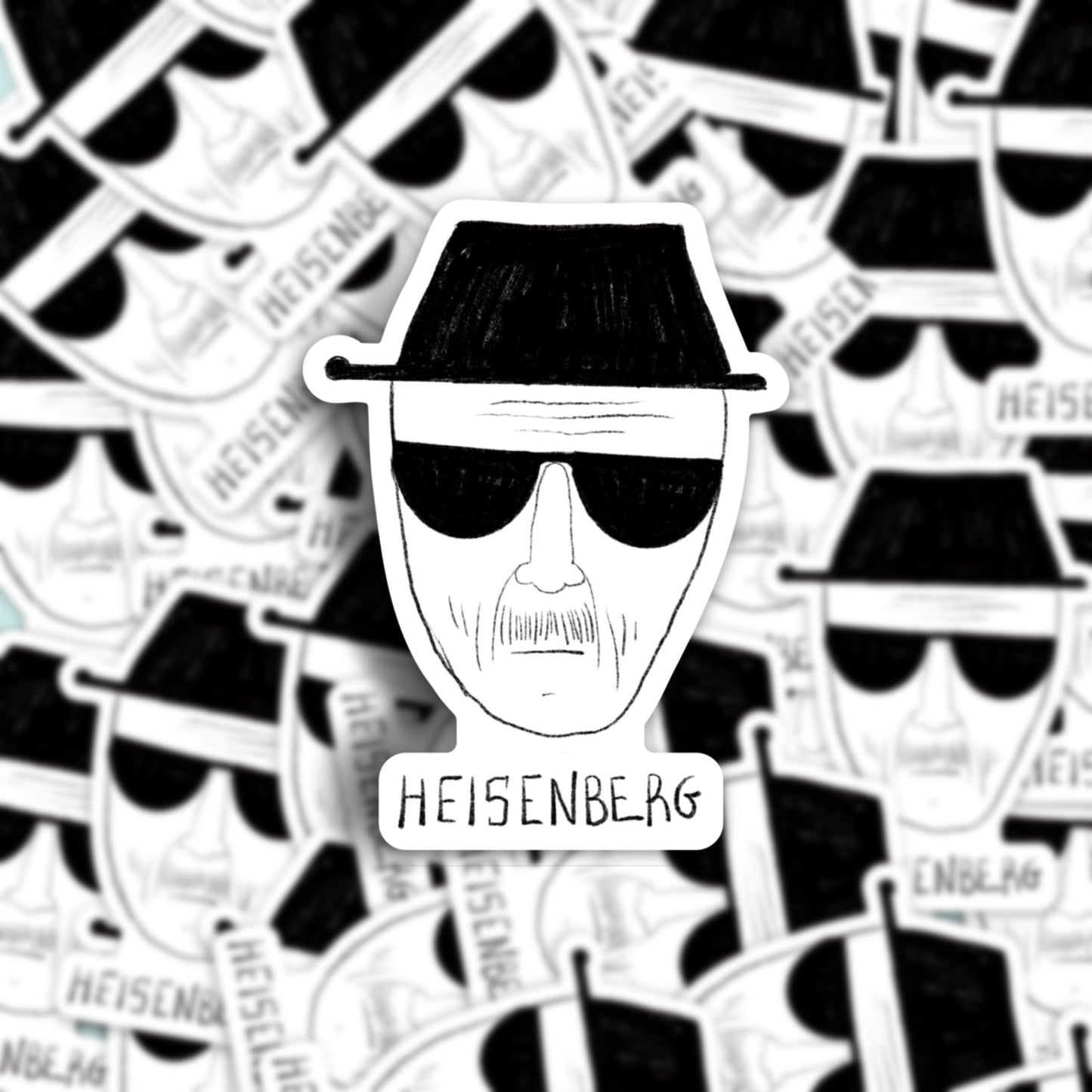 "Heisenberg" waterproof sticker
