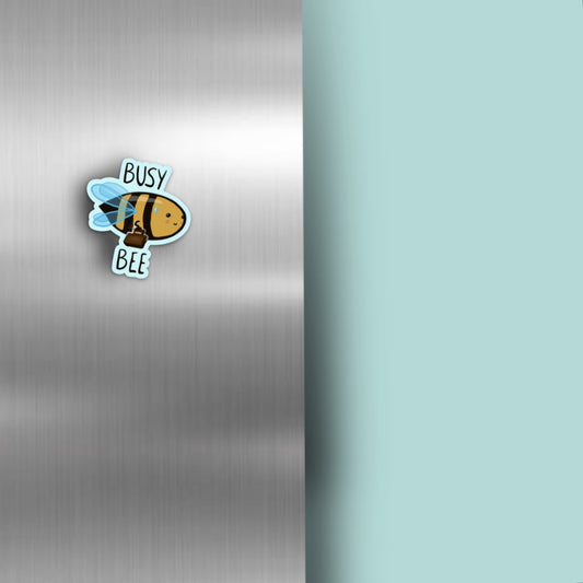 "Busy bee" magnet
