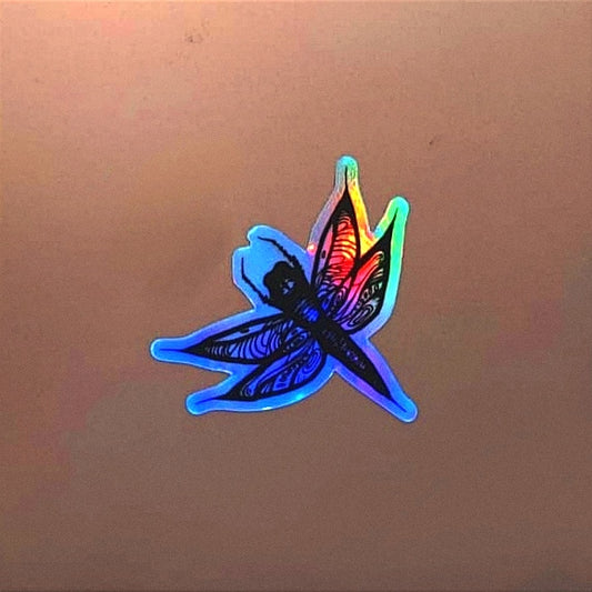 "Dragonfly" holo, waterproof sticker