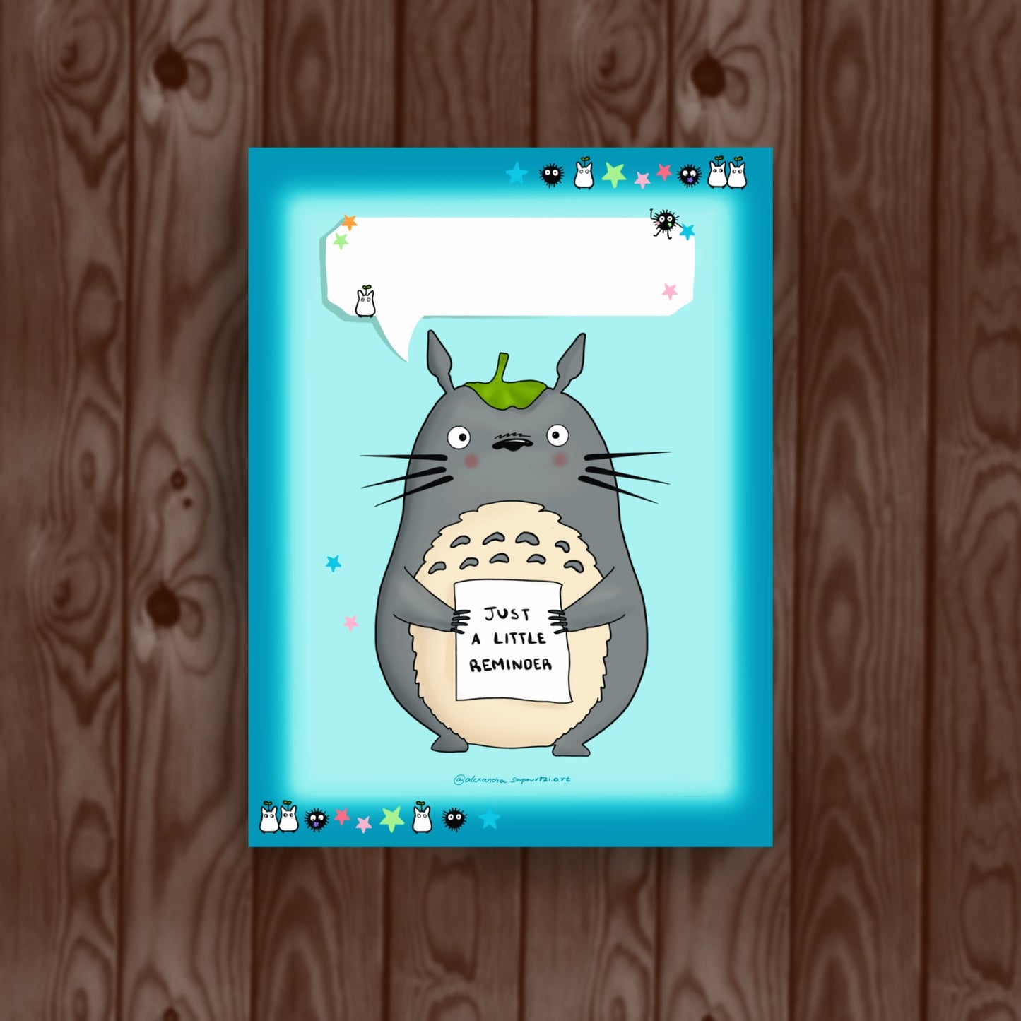 "Totoro" postcard