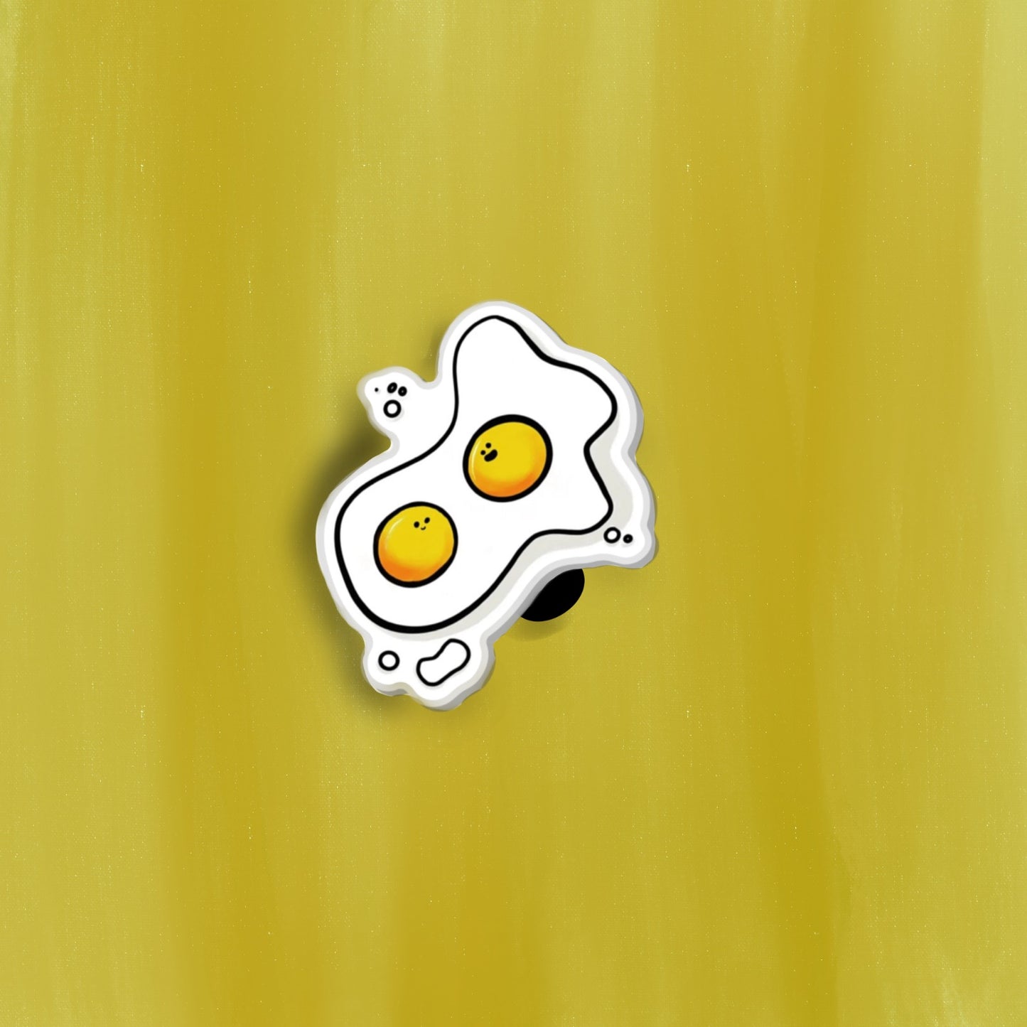 "Eggos" acrylic pin