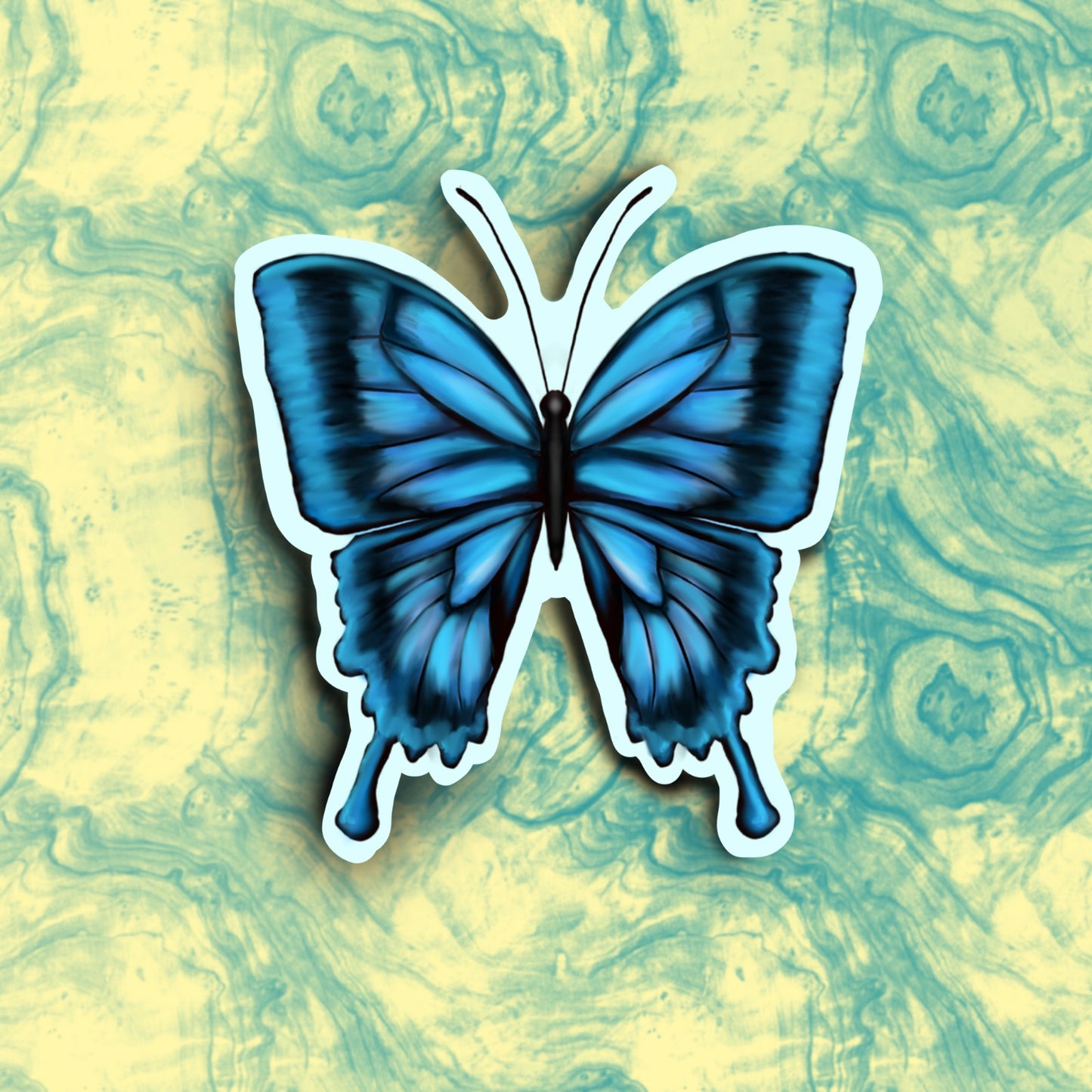 "Butterfly" waterproof sticker